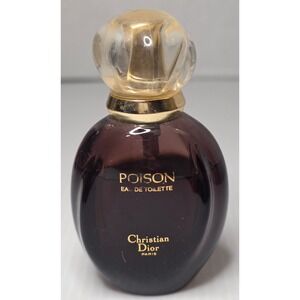 Vintage Christian Dior Poison EDT 1 oz Bottle ~80% Full 1980s Classic